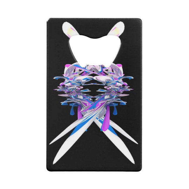Purple Blue White 3D Splash Abstract (Front)