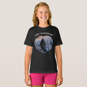 Purple Bluegill Fish Photo Heart Lake Arrowhead T-Shirt
