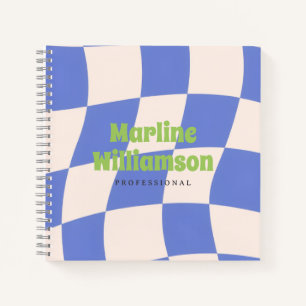 Purple blush Retro groovy business Notebook
