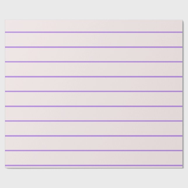 Purple Blush Stripe Wrapping Paper (Flat)