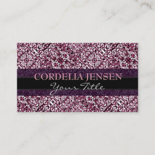 Purple Boho Chic Pattern Business Card Templates