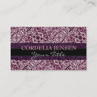 Purple Boho Chic Pattern Business Card Templates