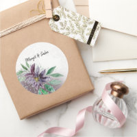 Purple Boho Lotus Watercolor Lace