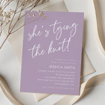 Purple Boho She's Tying the Knot Bridal Shower