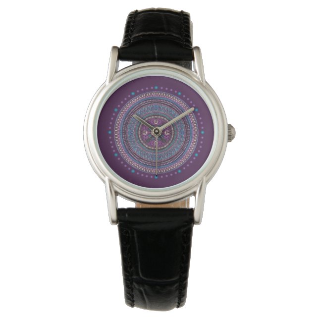 Purple Boho Style Watch (Front)