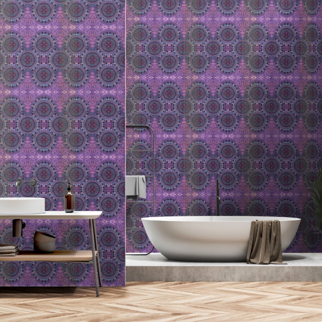 Purple Boho  Wallpaper (Bathroom)