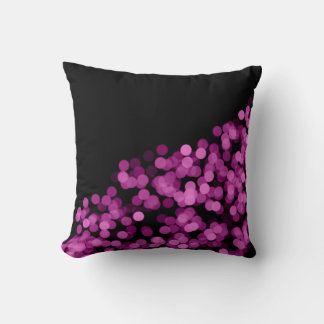 Purple Bokeh Designed Pillow
