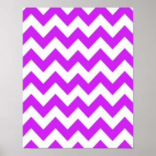 Purple Bold Chevron Poster