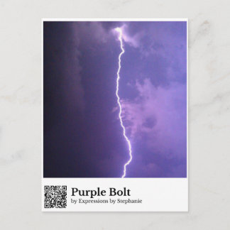 Purple Bolt Postcard