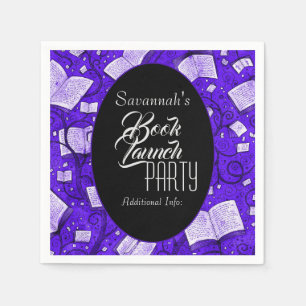 Purple Book Launch Party Napkin