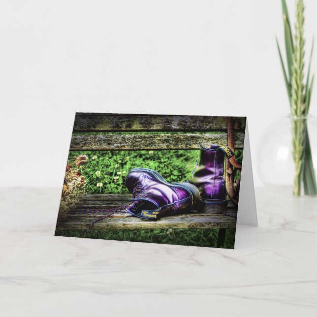 Purple Boots Card (Front)