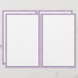 Purple Border 8.5 x 11 Paper