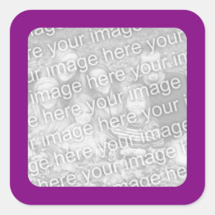 Purple Border Photo Sticker