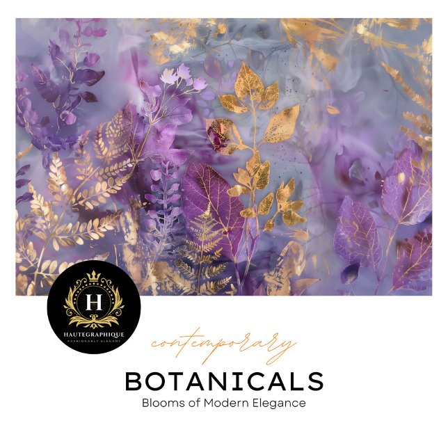 Purple Botanical Elegance Tissue Paper (Creator Uploaded)