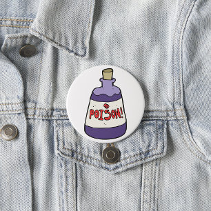 Purple Bottle Of Poison 7.5 Cm Round Badge