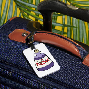 Purple Bottle Of Poison Luggage Tag