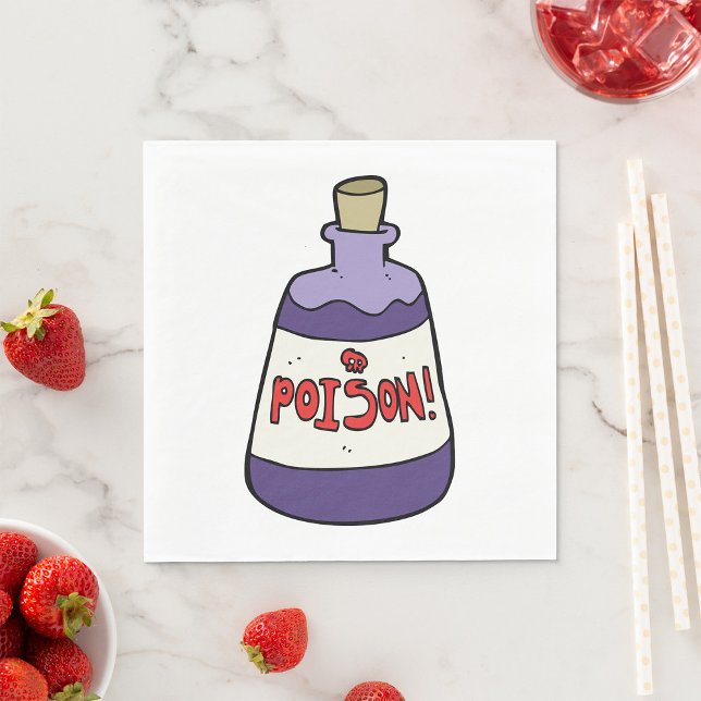 Purple Bottle Of Poison Napkin (Creator Uploaded)