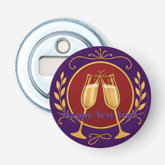 Purple Bottle Opener - Happy New Year