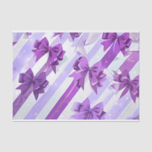 Purple bow 2 tissue paper