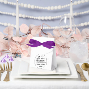 Purple Bow Favour Boxes 25% OFF Bulk Buy Discount