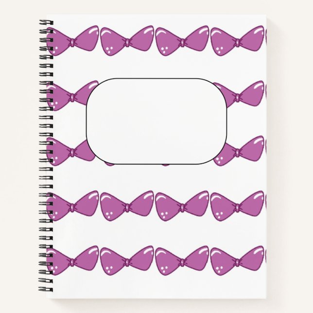 Purple Bow Notebook (Front)