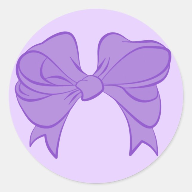 Purple Bow Stickers (Front)