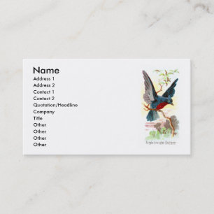 Purple Breasted Chatterer Business Card