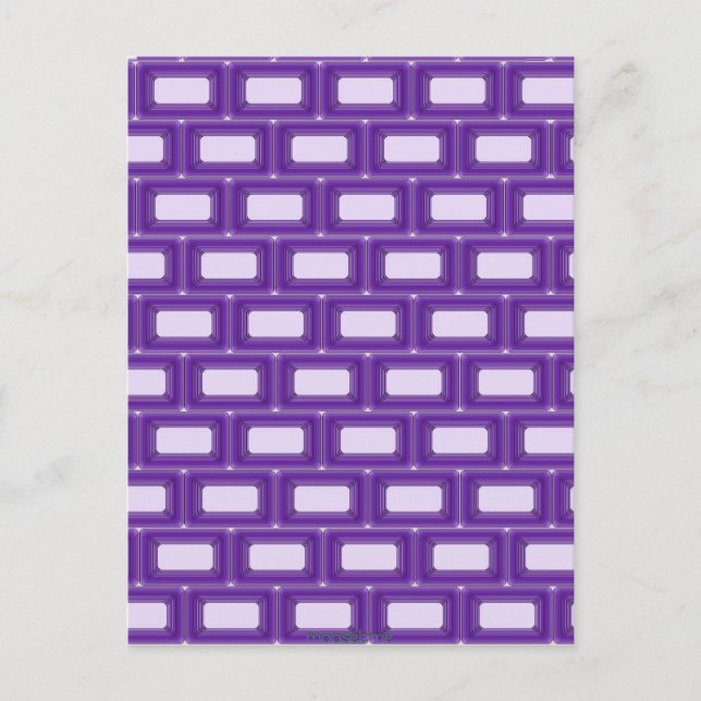 Purple Bricks Postcard (Front)
