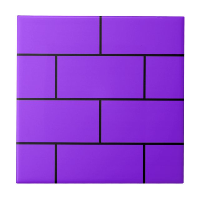 Purple Bricks Structure Pattern Tile (Front)