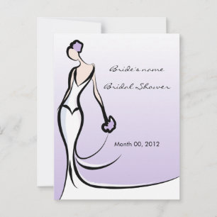Purple Bridal Shower Advice Cards