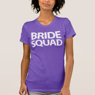 Purple Bride Squad Shirts For Bachelorette Party