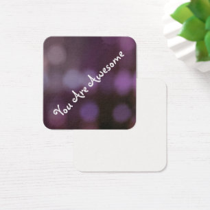 Purple Bright Patterned Light, Bokeh Photo Message