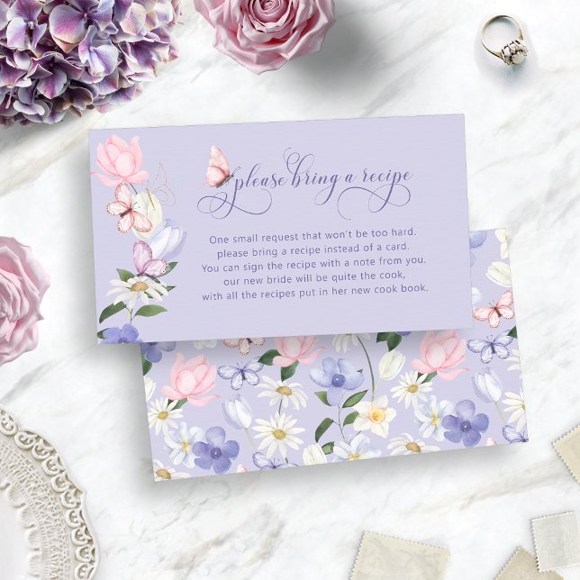 Purple Bring A Recipe Card (Purple Bring A Recipe Card
)