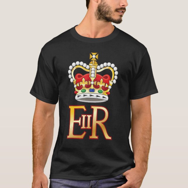 Purple British Queen Monarchy Platinum Jubilee Uni T-Shirt (Front)