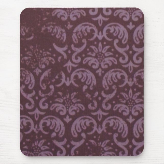 Purple Brocade Mouse Mat (Front)