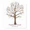Purple Brown Birds Fingerprint Tree Wedding