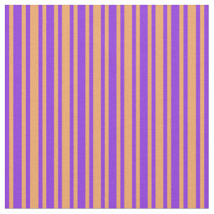 Purple & Brown Coloured Stripes/Lines Pattern Fabric