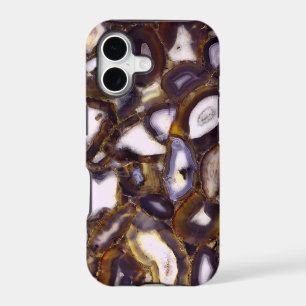 Purple Brown White Agate design