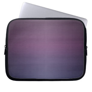Purple Brushed Metal Laptop Sleeve