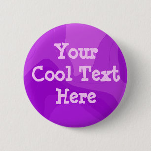 Purple Bubble Gum - Template 6 Cm Round Badge
