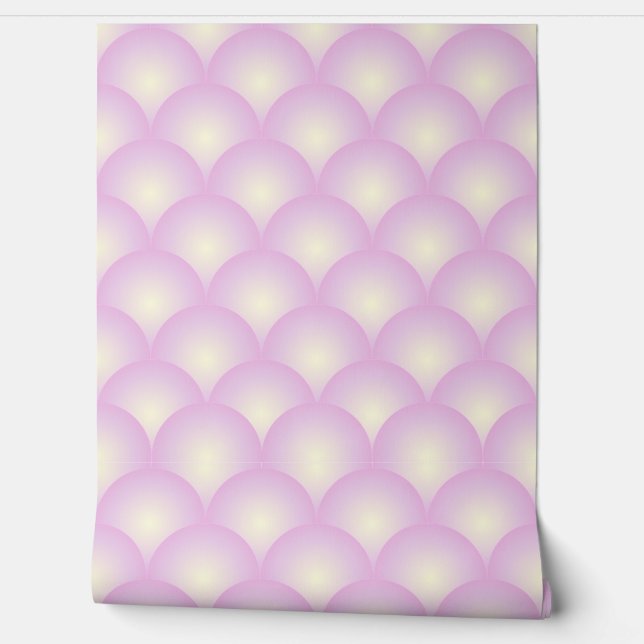 Purple Bubble Scallops Wallpaper (Unrolling)