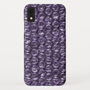 purple bubble wrap iPhone XR case