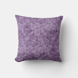 Purple bubble wrap pattern cushion
