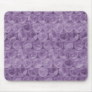 Purple bubble wrap pattern mouse mat