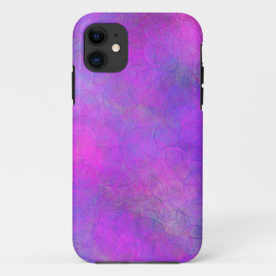 Purple Bubbles Abstract  iPhone 11 Case
