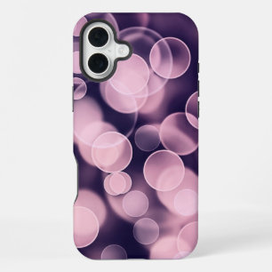 Purple Bubbles iPhone 16 Plus Case