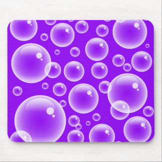 Purple Bubbles Mouse Mat