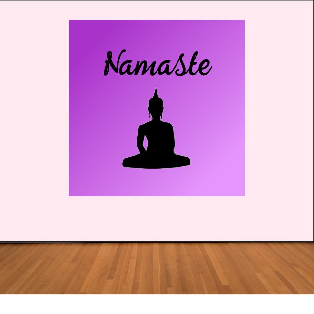 Purple Buddha Namaste Poster (Creator Uploaded)