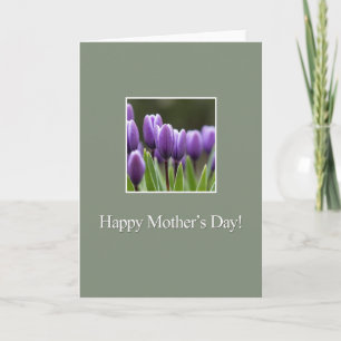 Purple Buds Mothers Day Card