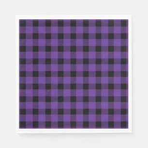 Purple Buffalo Country Lumberjack Plaid Napkin